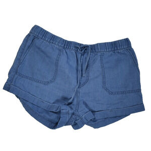 Volcom Shorts Womens Size Small Sunday Strut Draw String Blue Lightweight